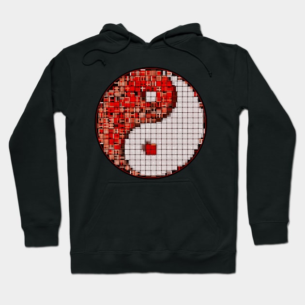 Waffle Ying Yang Hoodie by crunchysqueak